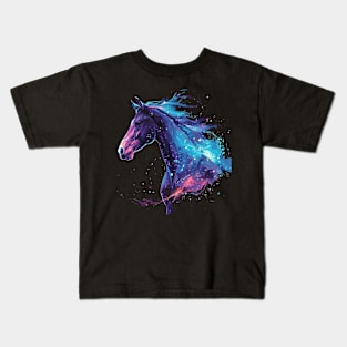 galaxy horse Kids T-Shirt